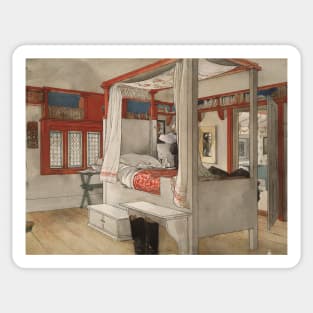 Daddy's Room. From A Home by Carl Larsson Sticker